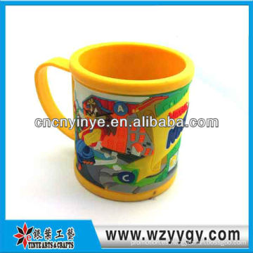 promocionales 3D suave del pvc, taza, taza